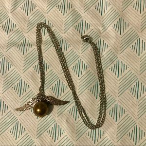 14” Harry Potter inspired snitch necklace